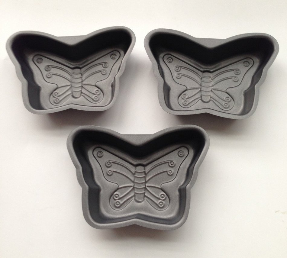 Yunko 3 Pack Nonstick Mini Pie Pans 5.1 inch Tarts,Tartlets,Cupcakes,Pies,Cheesecakes,Bread,Jelly,Pudding Mold... N9