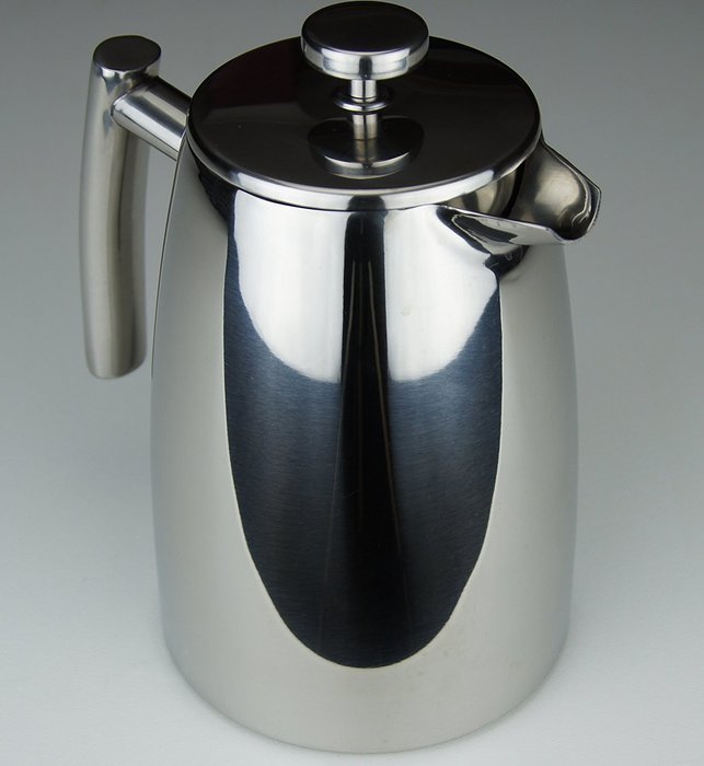 Elegant French Coffee Press Stainless Steel Insulated Double Wall with Spare Screen 8 cup 1 Liter (34oz) N8