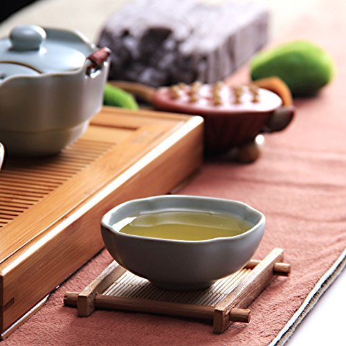 CCWY Bamboo square coasters-hot saucers Kung Fu tea ceremony accessories mat natural bamboo cups wholesale N2