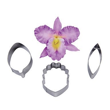 Sher FOUR-C Cymbidium Orchid Petal Flower Cutter, Cake Decorating Tools, Fondant Mold Cutter Cupcake Mold baking... N4