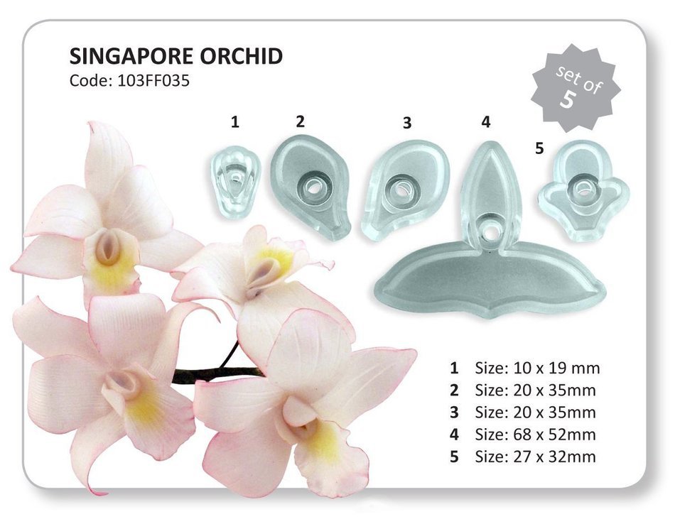 JEM Singapore Orchid Cutter Set of 5
