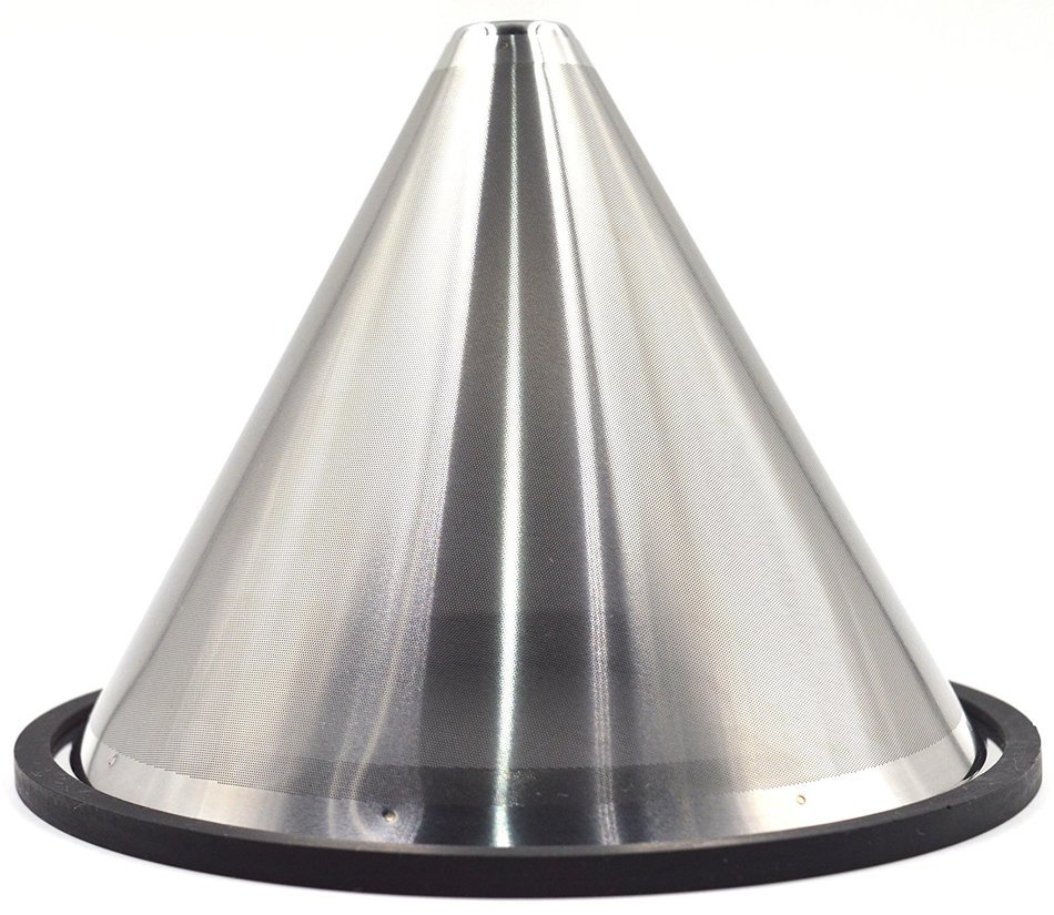 YC-Houseware Pour Over Coffee Filter Tiny Holes Stainless Steel Cone Coffee Dripper Fits Various Pot, Cups, Mugs N3