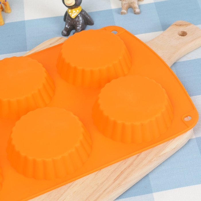 Webake 6-Cavity Cake Mold for Homemade Tart, Bundt, Cheesecake, Pudding, Jello, and More N14