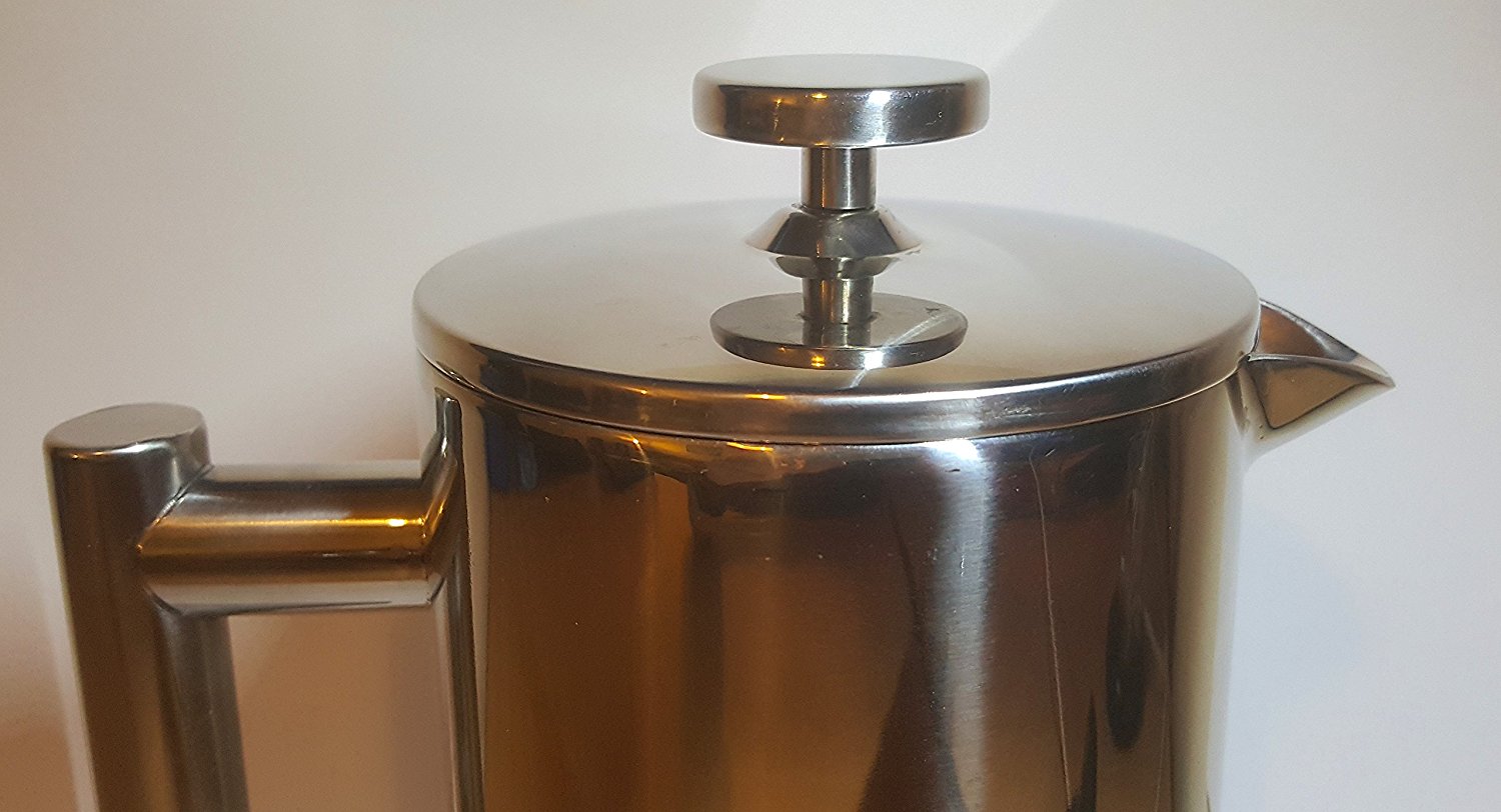 Stainless Steel French Press 34oz, 8 Cup, Easy Clean, Insulated