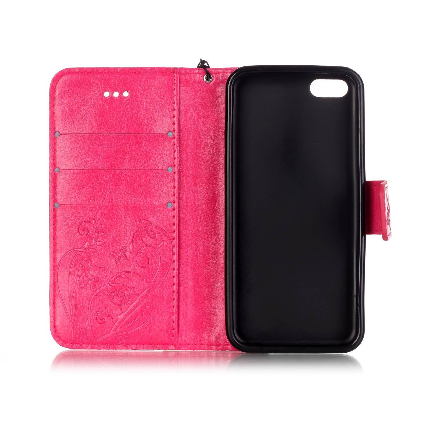 Iphone 5c Case Iphone 5c Wallet Casephezen Four Leaf Clover Flower Design Pu Leather Wallet 6469