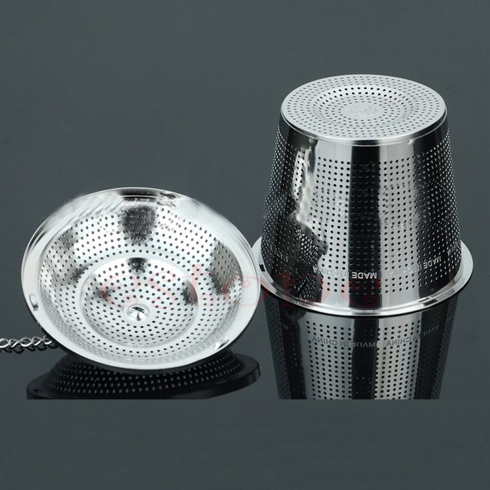 Tea Ball Stainless Steel Ball Tea Strainer Infuser Mesh Filter Loose Tea Leaf Spice Hook Tea