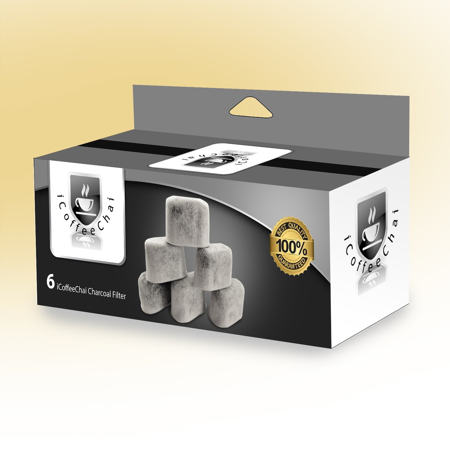 I CoffeeChai Keurig Water Filter Replacement, Charcoal Cartridges for Keurig 2.0 and All Coffee