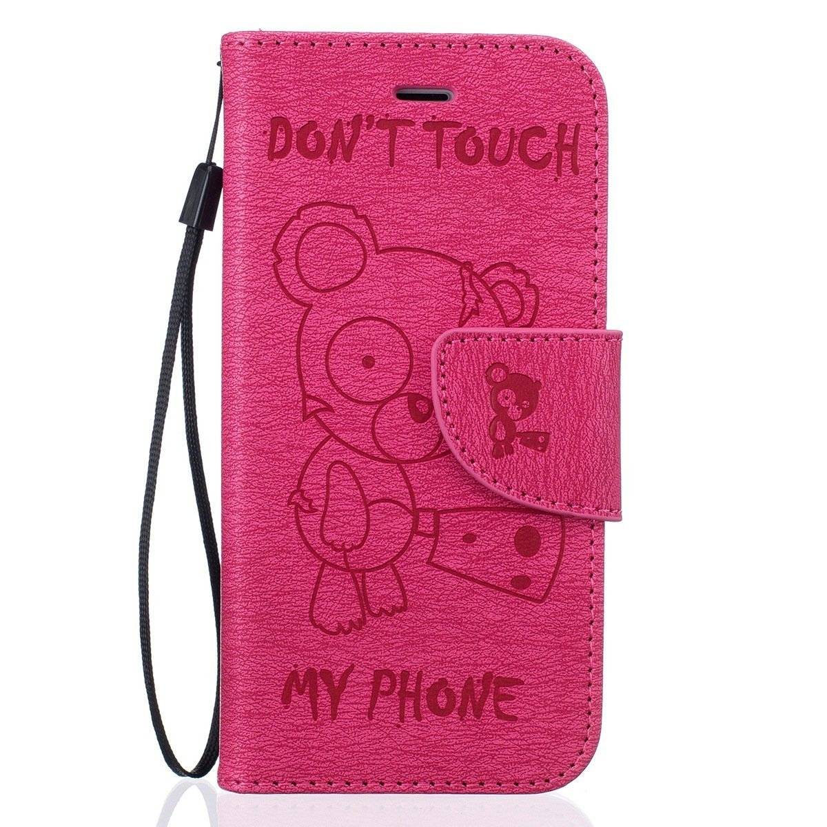 Iphone 7 Plus Case, Iphone 7 Plus Wallet Case,phezen Cute Bear Don't 