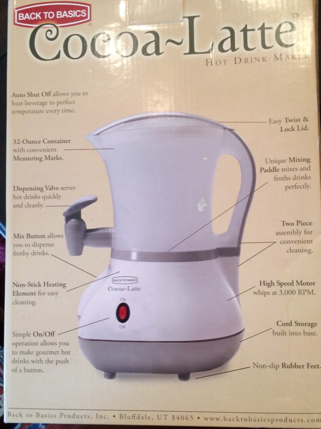 Cocoa Latte Hot Drink Maker By Back to Basics free image download