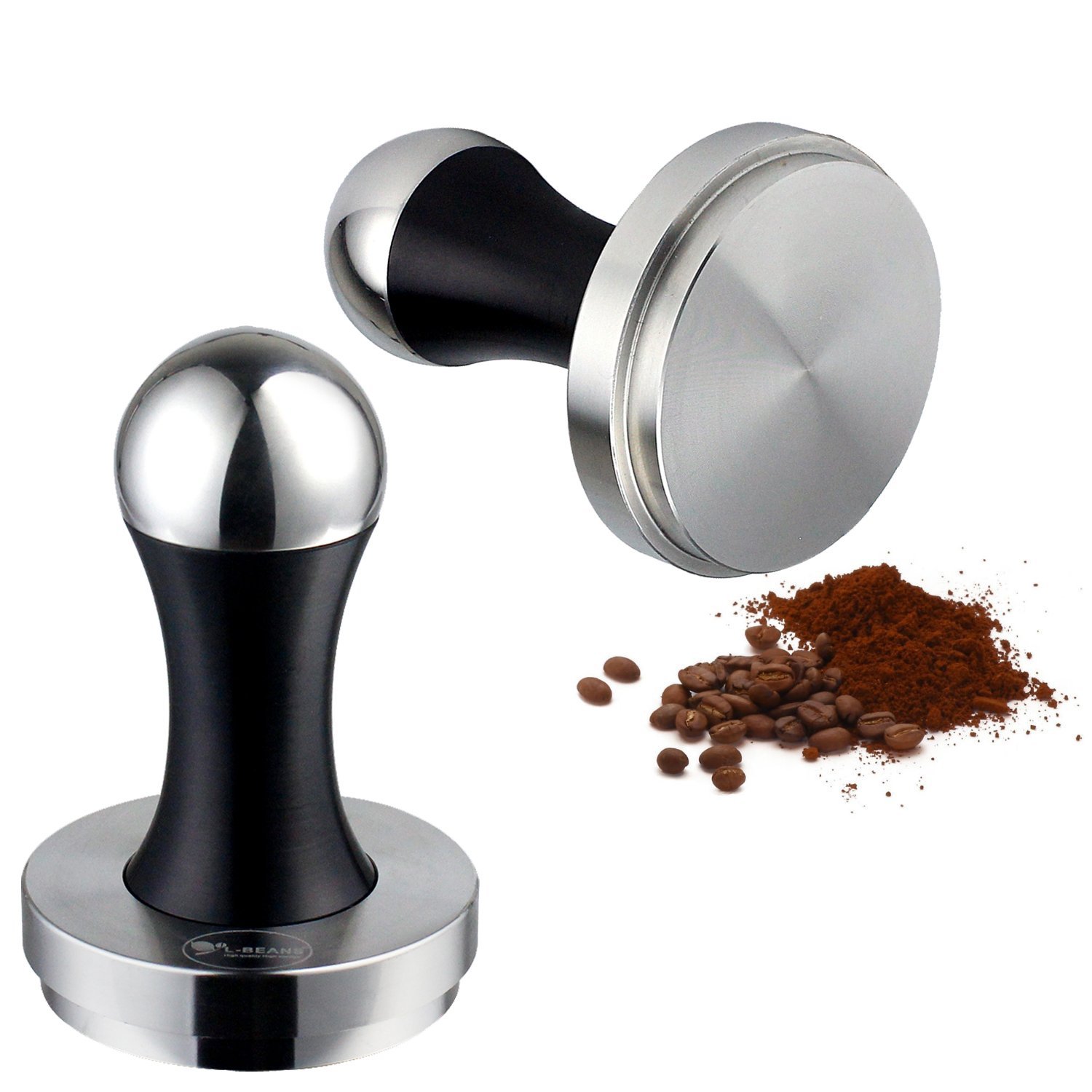 Kteam 58mm Coffee Tamper Stainless Steel Espresso Tamper Flat Base Free