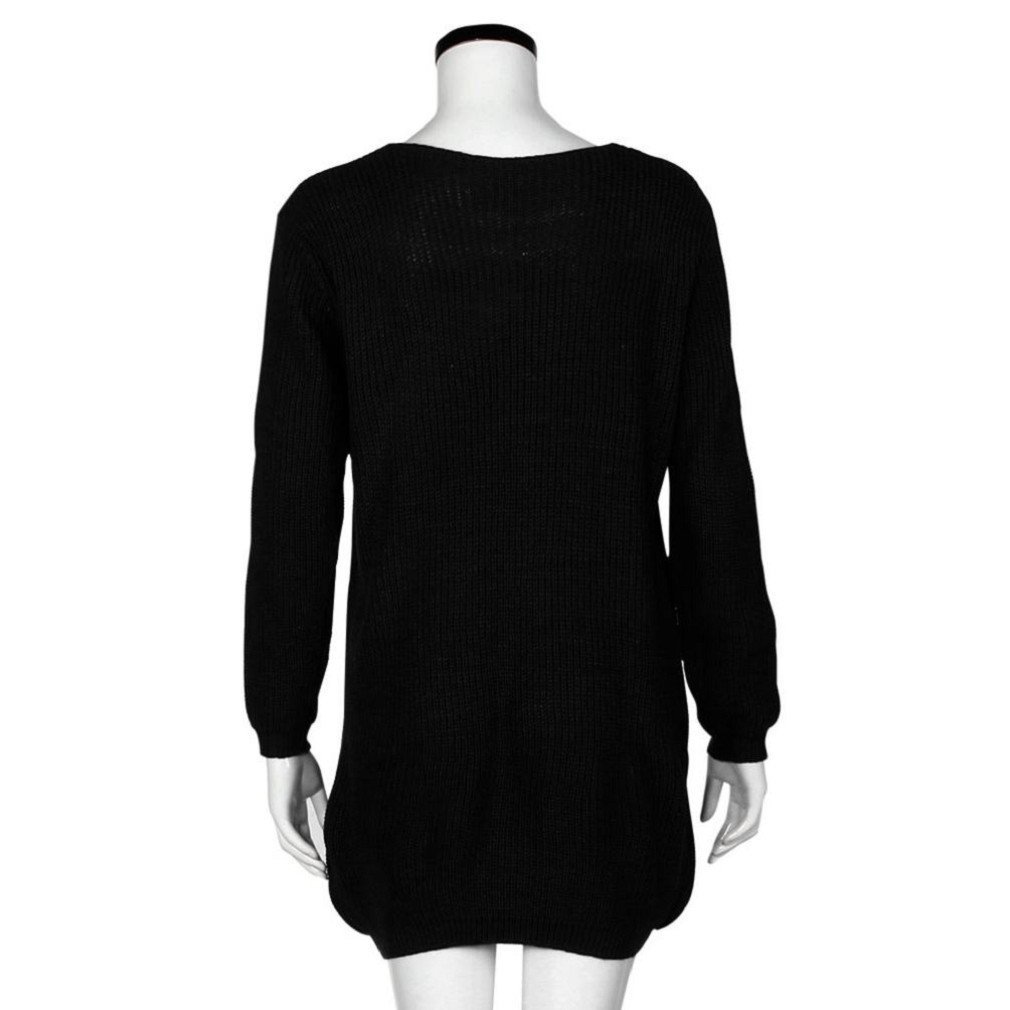 Loose Women Long Sleeve Pullover Jumper Tops Knitwear