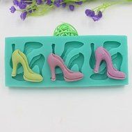 Sher High-heeled Shoes Shaped Fondant Cake Chocolate Mold N4