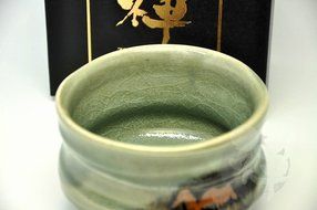 Japanese Mino Yaki ware Matcha Bowl Green Tea 12 / 12 / 8.5cm (4.7 / 4.7 / 3.3inch)[7354] N5