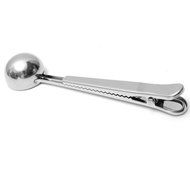 Schefs Premium Stainless Steel Coffee Scoop and Tea Scoop with Integrated Bag Clip N4