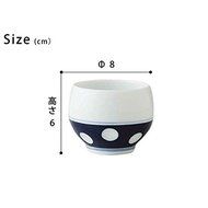 Saikai Pottery dot pattern Teapot and 2 Teacups set from Japan 10951 N3