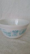PYREX #402 CINDERELLA BUTTERPRINT MIXING BOWL 1-1/2 QUART N2