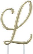 Lillian Rose Monogram Letter, Letter L, 5-Inch, Gold