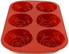 World Cuisine Non-Stick Silicone Mold, Rose N3
