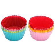 Silicone Baking Cups - Reusable Dessert Muffin Pans Mini Cupcakes Liner N2