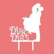 Bride And Groom Cake Topper