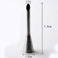 Wispun 1Pcs Stainless Steel Puff Nozzle Tip Long Cake Decorating Tip Sugar Craft Icing Piping Pastry Tips Puff... N3