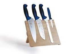 Mercer Culinary M21980PU Millennia Magnetic Knife Board Set, Purple N2