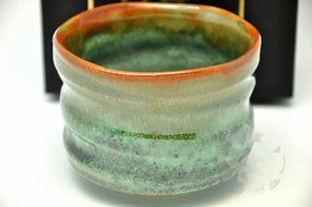 Japanese Mino Yaki ware Matcha Bowl Green Tea 11 / 11 / 8cm (4.3 / 4.3 / 3.1inch)[7318] N4