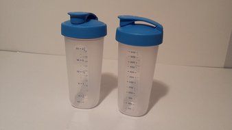 Smoothie Blender Healthy Marinade Shaker with Measurements Portable Set of Two