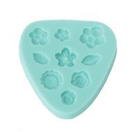 Flowers Set Shaped Mini Silicone Mold Sugar Craft Tools Chocolate Moulds Bakeware N5