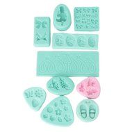 Flowers Set Shaped Mini Silicone Mold Sugar Craft Tools Chocolate Moulds Bakeware N6