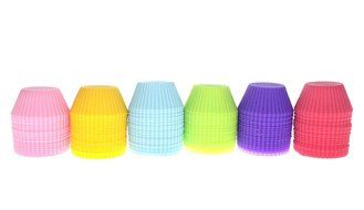 MYLIFEUNIT Reusable Silicone Baking Cups, Cupcake Liners , Set of 12 N3
