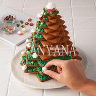 Anyana 10 Pcs set 3D Star Decoration Cutter Cookie Biscuit Set for Gift Christmas Tree N6
