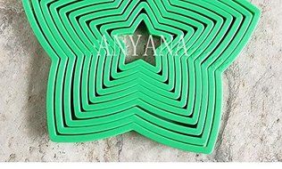 Anyana 10 Pcs set 3D Star Decoration Cutter Cookie Biscuit Set for Gift Christmas Tree N7