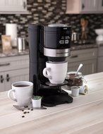 Hamilton Beach Coffee Maker, Grind and Brew Single Serve, Black (49989)