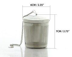 easyTEA Loose Leaf Tea Strainer : Tea Infuser : Tea Steeper : Tea Basket in Stainless Steel N4