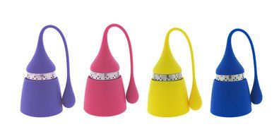 Silicone Tea Infuser Leaf Strainer for Loose Leaf Tea by ROCA Home (Set of 4) &ndash; Single Cup Tea, Includes Tea Guide... N3