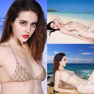 Underwear, PHOTNO The New Fashion Rhinestone Bra Body Necklace Chain Bikini Chain N12