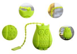 Beauty Clubs Best Silicone Strainer Owl Tea Infuser Funny Tea Filters (Rose Red) N11