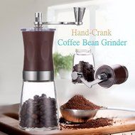 SOLOOP Hand-Crank Coffee Bean Grinder Stainless Steel &amp; ABS &amp; Glass Manual Burr Coffee Mill Grinder N2
