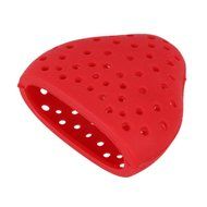 Silicone Strawberry Tea Leaf Strainer Tea Herbal Ball Filter Infuser Pack of 10 (red) N4