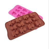 Y&amp;XL&amp;H 12 Hole Emoticon Shape Cake Ice Jelly Chocolate Molds