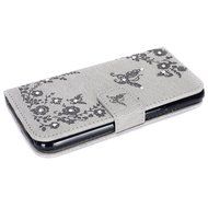 iPhone 7 Case,iPhone 7 Wallet Case,Phezen Serect Garden Series Butterfly Flower Bling Diamod Inlaid PU Leather... N64