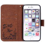 iPhone 7 Case,iPhone 7 Wallet Case,Phezen Serect Garden Series Butterfly Flower Bling Diamod Inlaid PU Leather... N68