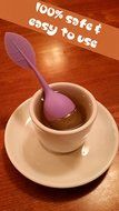 4-Pack Cozy Brew Loose Leaf Silicone Stainless Steel Tea Infuser with Drip Tray N6
