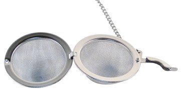 2&rdquo; Stainless Steel Tea Ball &#8203;&#8203;Infusers, Set of 4 Assorted Holiday Charms On Chains&#8203;.&#8203; N7