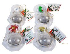 2&rdquo; Stainless Steel Tea Ball &#8203;&#8203;Infusers, Set of 4 Assorted Holiday Charms On Chains&#8203;.&#8203; N8