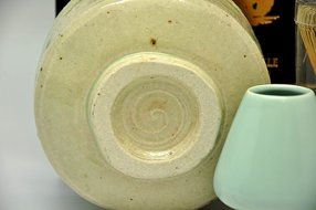 Japanese Mino Yaki ware Matcha Bowl And Tea Ceremony Set Green Tea 12.3 / 12.3 / 7.2cm (4.8 / 4.8 / 2.8inch)[7437]
