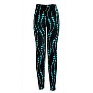 PHOTNO High Waist Fitness Yoga Sport Pants Printed Stretch Nine Points Leggings N13