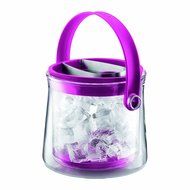 Bodum Cool Double Wall Glass Thermal Ice Bucket, Pink N2