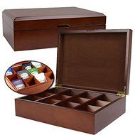 Quentin Tea Company Gourmet Tea Storage Chest- 144 Bag Capacity N4